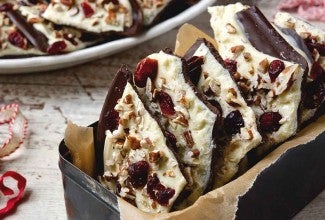 Cranberry Nut Chocolate Bark