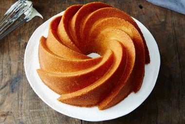 Orange Pound Cake with Bourbon Glaze