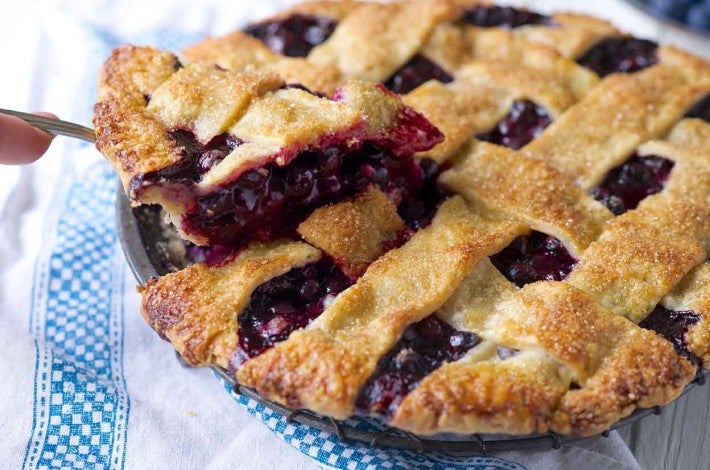 Blue Ribbon Blueberry Pie - select to zoom