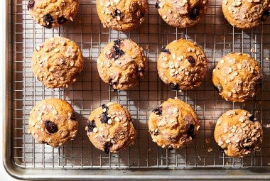 Blueberry Oat Breakfast Muffins 