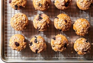 Blueberry Oat Breakfast Muffins 