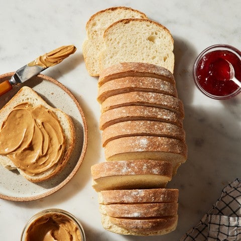 Sliced loaf of sandwich bread - select to zoom