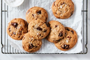 Brown Butter Pecan Chip Cookies made with baking sugar alternative