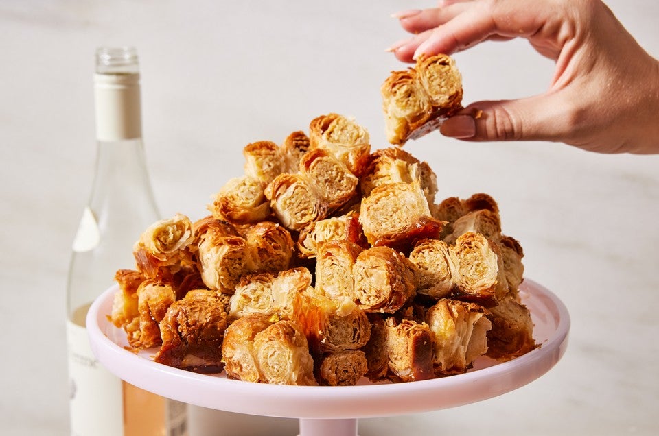 Twice-Baked Caramelized Cashew Baklava  - select to zoom