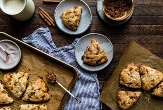 Cinnamon-Eggnog Scones