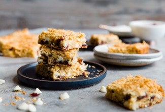 Coconut and White Chocolate Brownies