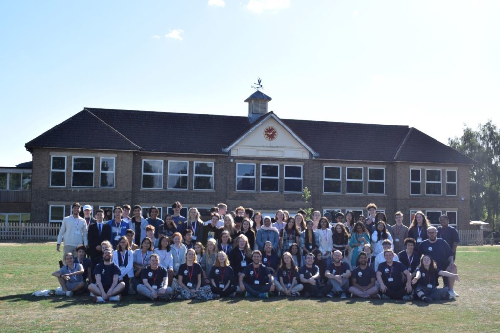 groups of students and mentors outside school