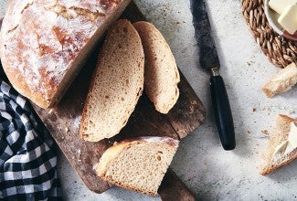 Easy No-Knead Sourdough Flavor Bread