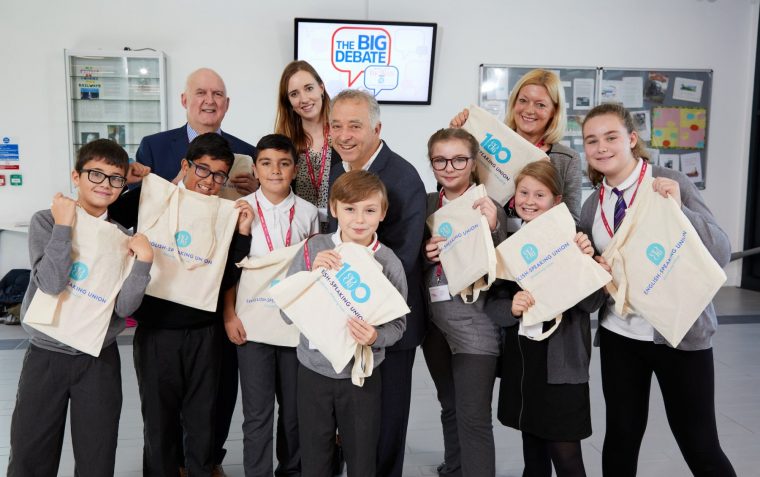Frank Cottrell Boyce chairs debate for Primary school students