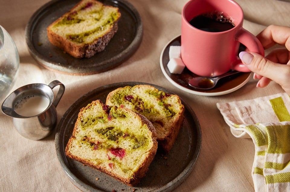 Gluten-Free Cranberry Bread with Pistachio Filling  - select to zoom