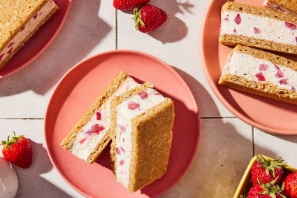 Homemade Strawberry Ice Cream Sandwiches