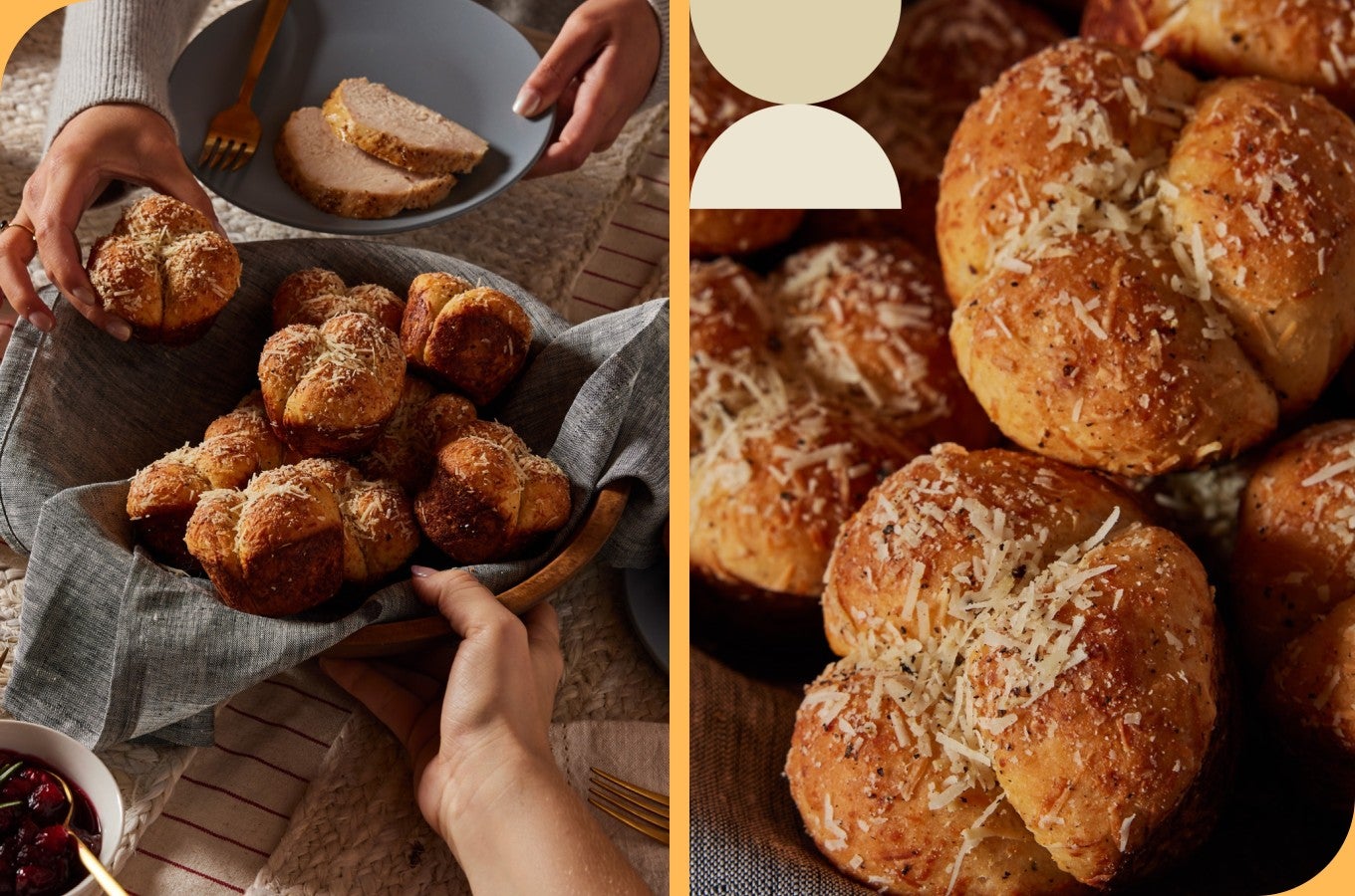 Cacio e Pepe Clover Rolls