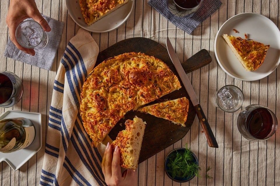 Latke Focaccia  - select to zoom