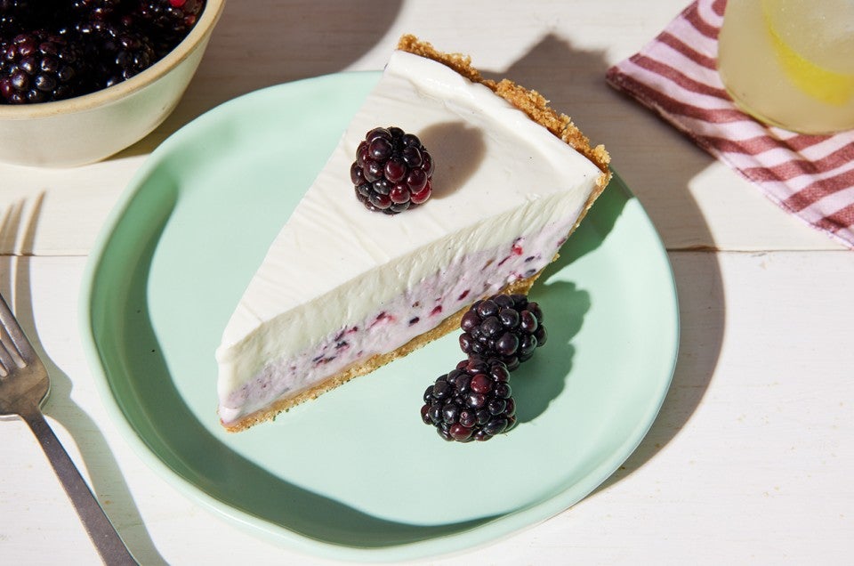 No-Churn Frozen Yogurt Pie  - select to zoom