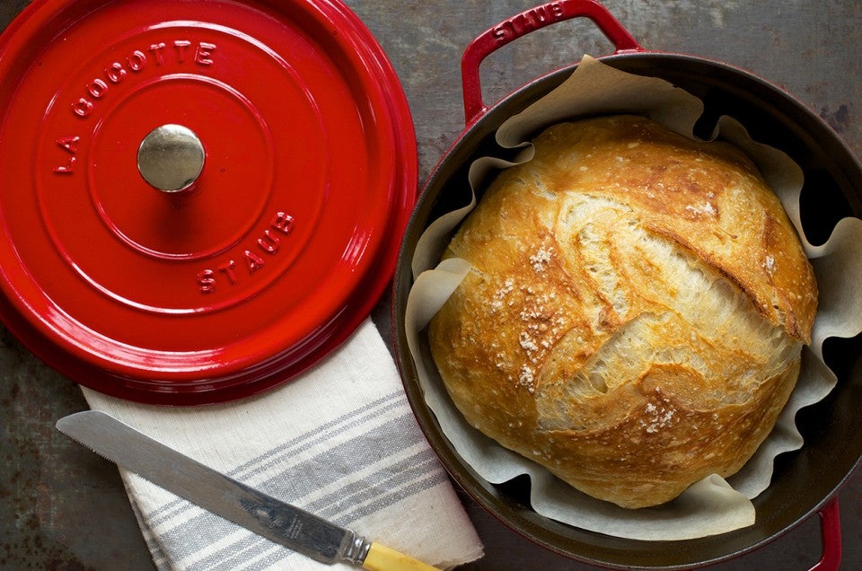 No-Knead Crusty White Bread - select to zoom