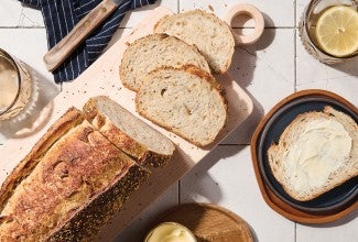 No-Knead Sourdough Bread