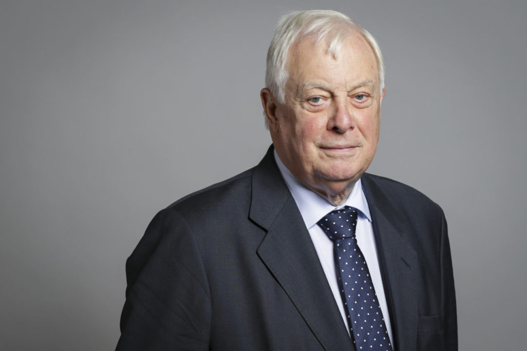 An Official portrait of Lord Patten of Barnes crop