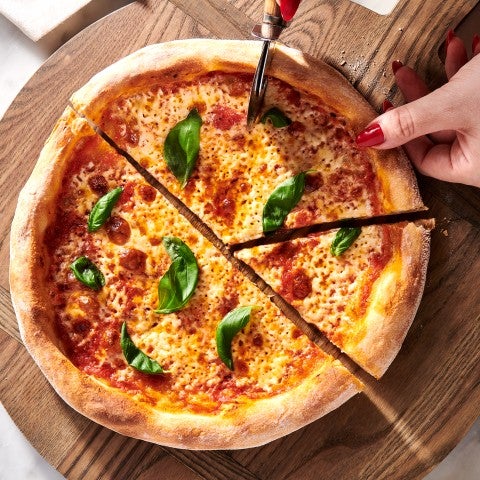 Margherita pizza - select to zoom