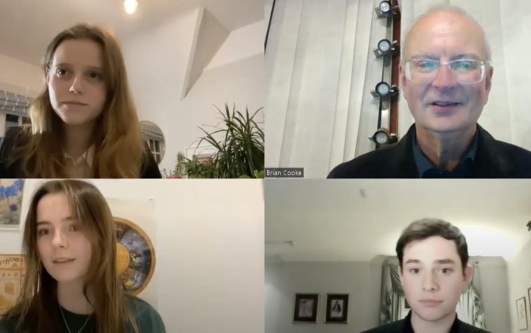 Screenshot from a Zoom call