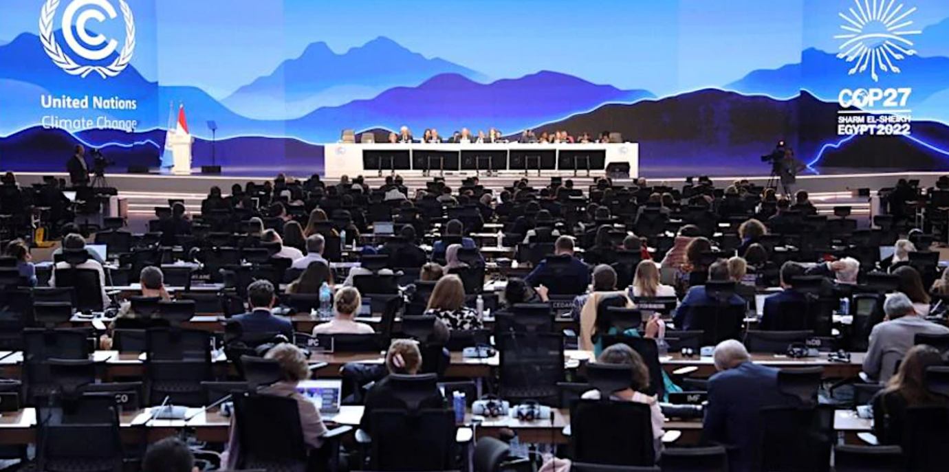 A debate at the United Nations COP 27 in Egypt