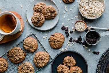 Soft and Chewy Oatmeal-Raisin Cookies