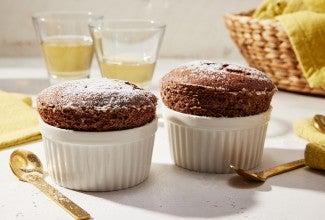 Triple Chocolate Soufflé