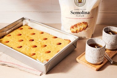 Basbousa (Syrup-Soaked Semolina Cake) 